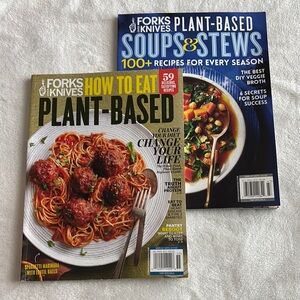 Forks Over Knives Plant-Based Magazine Bundle How To + Soups & Stews